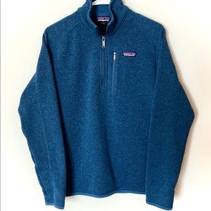 Patagonia Women’s Better Sweater 1/4 zip dark turquoise